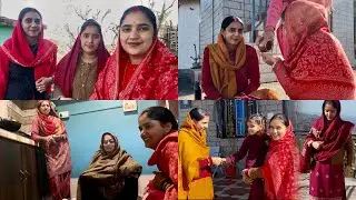 आज तीनों देवरानी जेठानी मिलकर कहाँ जा रहे हैं 💃#twins #himachal #village 