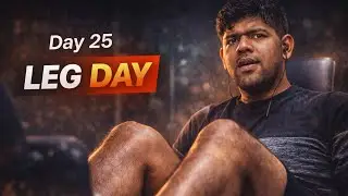 Day 25 | Project Grind 🔥 Brutal Leg Day | No Motivation, Just Discipline 