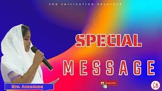🔴Live | Mrs. Annamma | Telugu Christian Message | For Edification | Joseph Amruth Raj