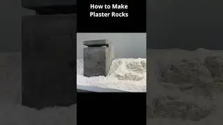 How to Make and Paint Realistic Plaster Rocks for Dioramas and Model Railroad #miniature #diy #art