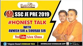 SSC JE PRE 2019 #HONEST TALK #civil_engineering