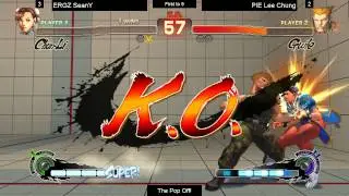 SSF4AE @ The Pop Off - ERGZ SeanY (Chun-Li/Ibuki) vs PIE Lee Chung (Hakan/Guile)