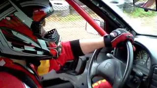 Jakub Saidl a Seat Ibiza č.200 - 1rozj&iacute;žďka - 7z&aacute;vod AKR 2011  (pohled na pilota)