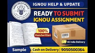 Ready to Submit Assignment IGNOU | Sample | Home Delivery | COD