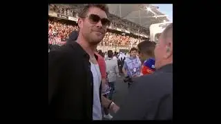Martin Brundle Meets Chris Hemsworth : AM here to support piastri | Abu Dhabi Grand Prix