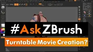 #AskZBrush: &ldquo;Is there a way I can create and export a Turntable Movie of my Model?&rdquo;