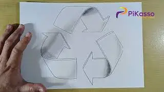 How to Shade a Recycle Sign Drawing