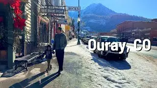 OURAY Colorado Winter 🇺🇸 Snow Walk 4K