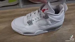 Checking out the Jordan 4 oreo with Lacspace cement lace swap