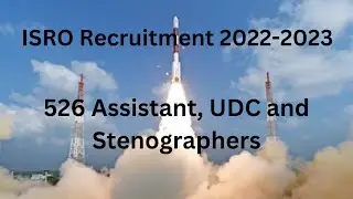 isro recruitment 2022 | isro assistant recruitment 2022 | isro udc recruitment 2022 |Apply right now