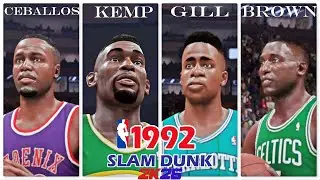 1992 SLAM DUNK CONTEST in 2K26 - Jordan Era - Shawn Kemp, Cedric Ceballos, Kendall Gill, Dee Brown