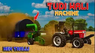 Straw Reaper🚜 Vs Swaraj 855 😨| New Tralli | FS25 | Spanker Farming