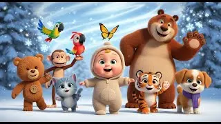 Kids Poem Magical All-Friends Adventure ❄️ Teddy Monkey Parrot & More in Blizzard! Bedtime Story