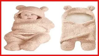 XMWEALTHY Cute Newborn Baby Boys Girls Blankets Plush Swaddle Blankets Brown