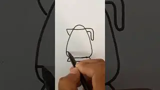 how to draw a kettle #shorts #art