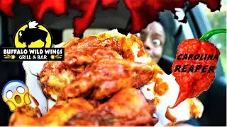 Buffalo Wild Wings&reg; CAROLINA REAPER BLAZIN Chicken Wings Review 🐃🌶🐔🥵 | New Sauces