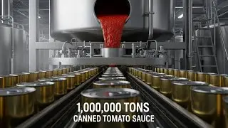 Inside the Factory Making 1,000,000 Tons of Canned Tomato Sauce a Year