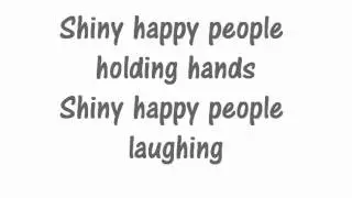 R.E.M - Shiny happy people (lyrics on screen)