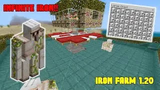 BEST 1.20 IRON FARM TOUTORIAL IN MINECRAFT(MCPE/PS4/Nintendo Switch/PC)