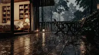 Silent Rain Night 🌧️🌲 Forest Cabin Ambience for Ultimate Deep Sleep | No Music
