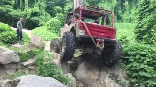 Brian Hutchins on Rattle Rock at Windrock Park