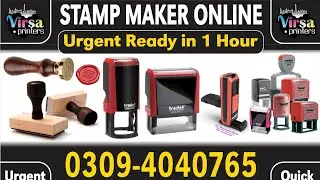 Urgent Customize Stamp Maker in Lahore Pakistan | Rubber Stamp , Company Seal Stamp, Flash Stamp