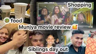 MUNJHYA movie review || Wave mall cinema Jammu || Siblings day out 😌😍 ||Shopping,food and many more