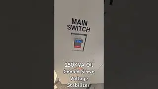 Digital Three Phase Oil Cooled Servo Voltage Stabilizer #servostabilizer #oilcooledstabilizer