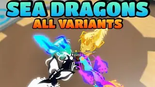 All Secret Sea Dragons Showcase! - Mining Simulator 2