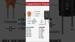 Capacitance values #electrical #experiment #electronic #capacitor