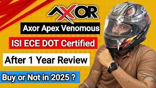 Axor Apex Venomous Helmet after 1 Year Review || Axor Venomous Full Face Helmet Review ||