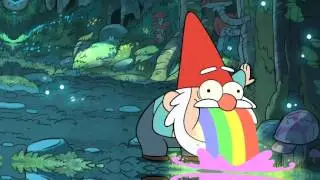 Gnome Puking Rainbows - it's GRAVITY FALLS!