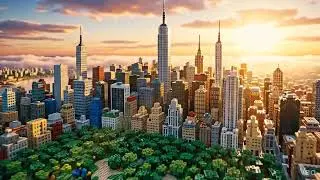 New York Central Park LEGO Style #lego #newyorkcity #usa #shorts #centralpark #aiart