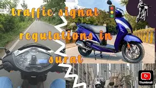 traffic signal 🚦🚥🚦🚥🚦 rule regulations in surat must watch this video....#rider #bikelover