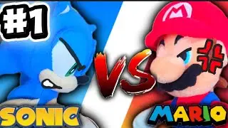 Sonic VS Mario! (Part 1) - Amazing sonic bros. (100 subscriber special)