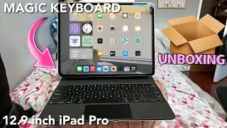 ipad pro 12.9 inch magic keyboard unboxing & review (apple accessories) 💻