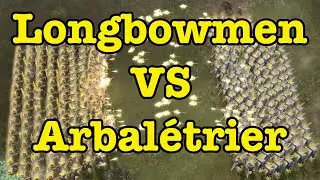 AOE4 | 150 English Longbowmen VS 150 French Arbalétrier
