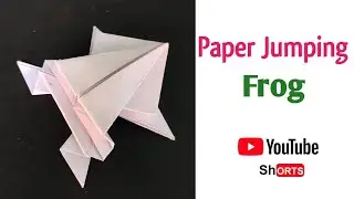 How to make paper Jumping Frog | Origmai Jumping Frog #shorts #diy #paperfrog #craft