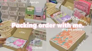 Packing shopee order with me | ASMR | studio vlog ✨ (RPLNG)