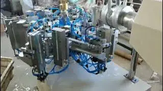 Fully automatic 6 cavites ice lolly rotary blow molding machine