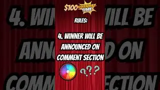 $100 Giveaway #1