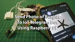 Send Photo of Burglar To IoT Telegram Bot Using Raspberry Pi #raspberrypi #iot