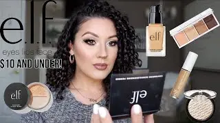 FULL FACE OF ELF COSMETICS ONLY! | AFFORDABLE MAKEUP UNDER $10