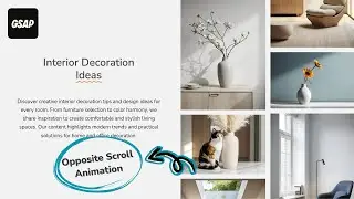Two-Column Opposite Vertical Scroll Effect | GSAP ScrollTrigger & ScrollSmoother #gsap