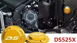 Voge DS525X Waterproof Trim Plug Cap لمسة بسيطة عطات جمالية خطيرة للموطور،سدّادات ألمنيوم ضدّ الماء