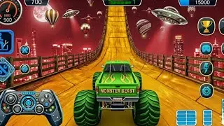 Epic Monster Truck Jumps & Crazy Stunt Action! 🚀🔥Monster Truck Madness! 😱🚚Mega Monster Truck Stunts!