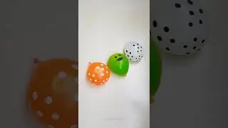 Middle Emoji Water Balloon Pop Was Big #asmr #balloon #amazing #satisfying