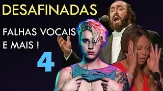 DESAFINADAS, FALHAS VOCAIS, PERDENDO O TOM E MAIS (Parte 4)