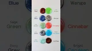 10 Vibrant Slime Colors Mixing Together 🎨😍 #colormixing #paintmixing #asmr #painting #shorts