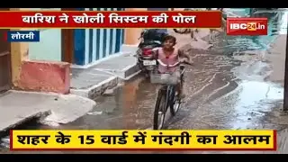Lormi News : बारिश ने खोली सिस्टम की पोल | शहर के 15 वार्ड में गंदगी का आलम
